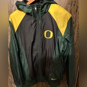 Nike O  Men's Green and Yellow Jacket M